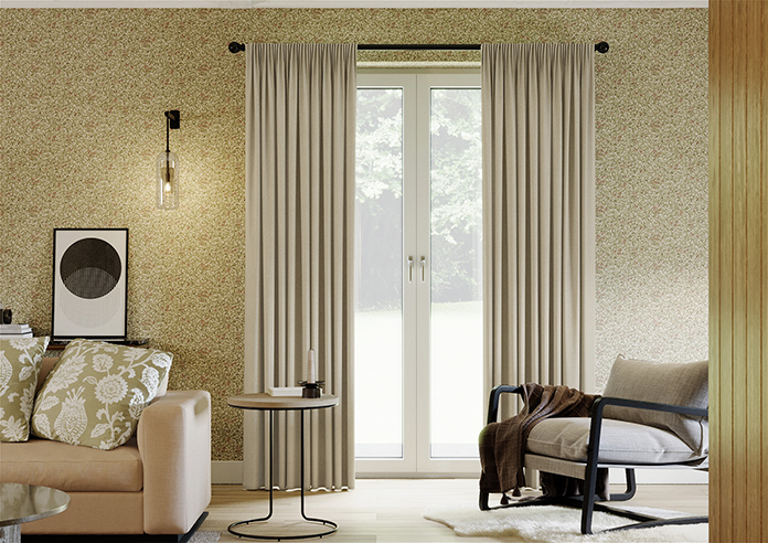 Roslin (Blackout), Monroe Bisque - Made to Measure Curtains - Image 3